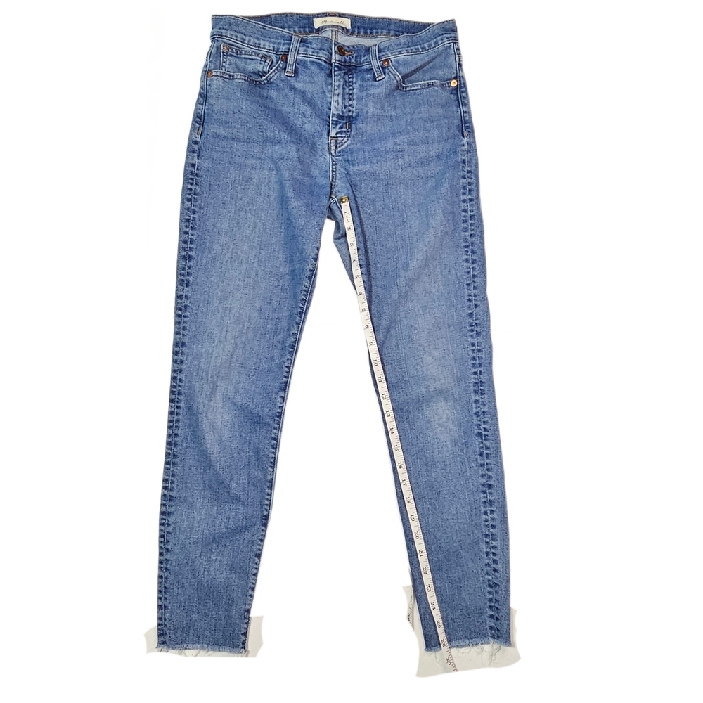 Madewell 9" Mid-Rise Skinny Women's Blue Jeans - Picture 8 of 10